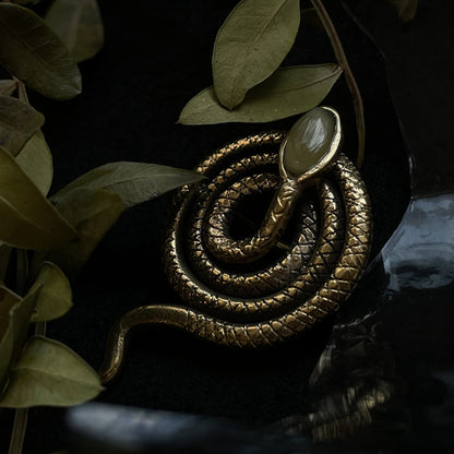 Brooch "Serpent's Serenity"