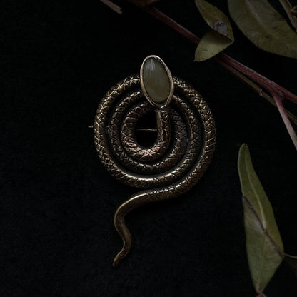 Brooch "Serpent's Serenity"