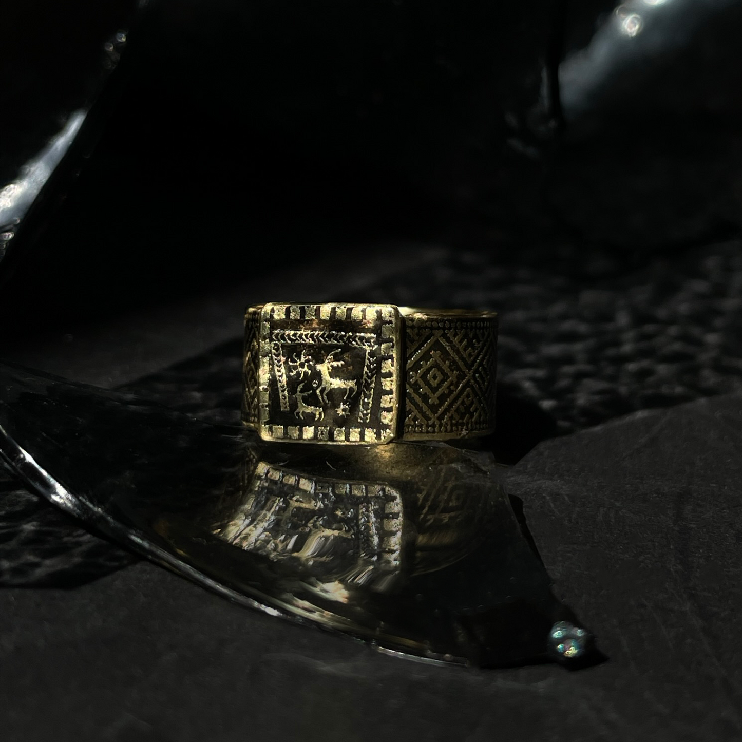 Baltic Zodiac Signet Ring