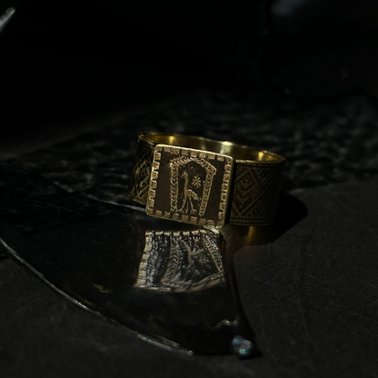 Baltic Zodiac Signet Ring