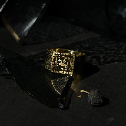 Baltic Zodiac Signet Ring